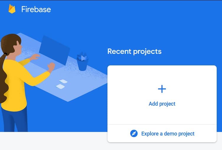 Firebase Add new project ><