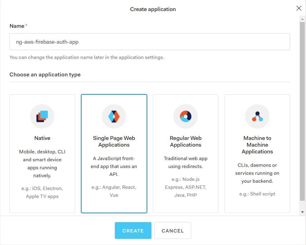 Auth0 application settings ><