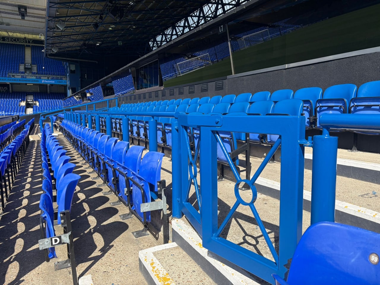 Painted Handrails & Gates at Portman Road