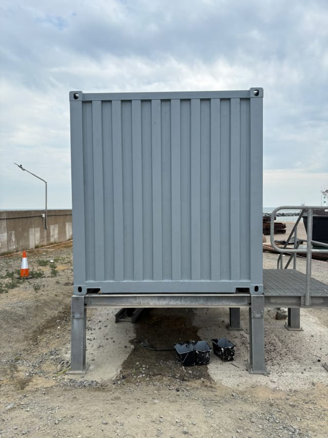 Detail of coating build during the works.