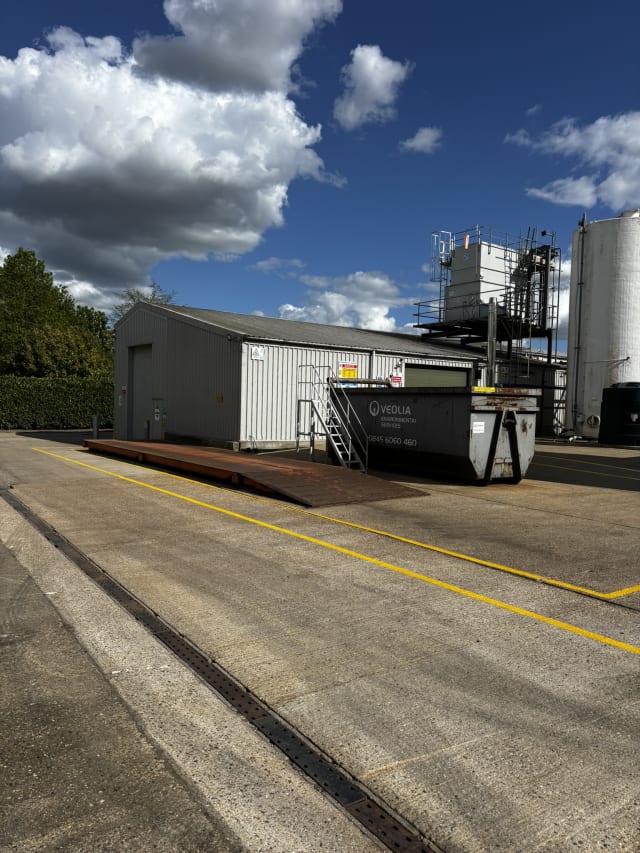 New walkway formed around the weighbridge.