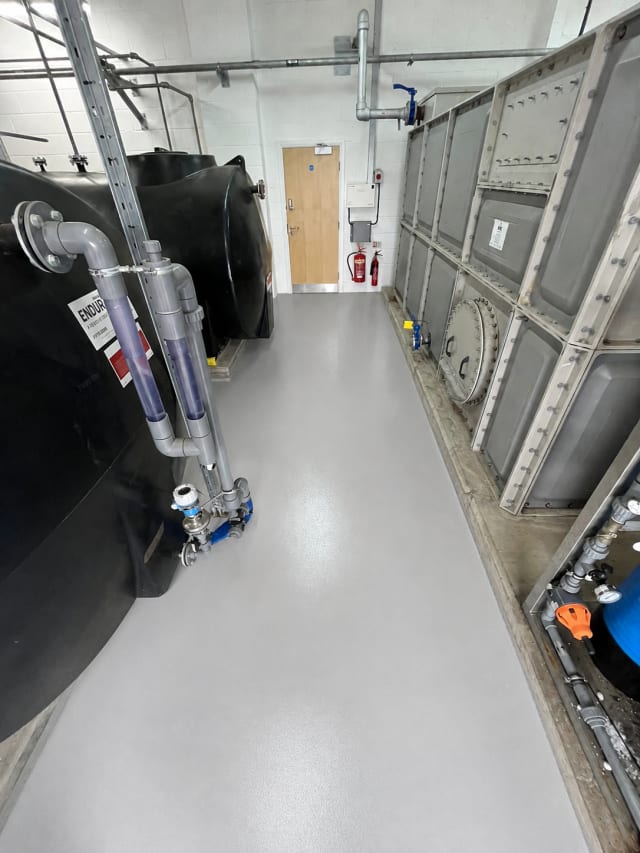 The same floor after the Temafloor system was applied.