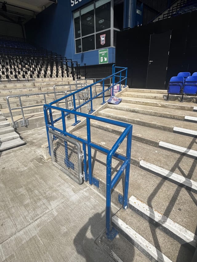 Before: Pitchside Metalwork (Gates and Handrails)
