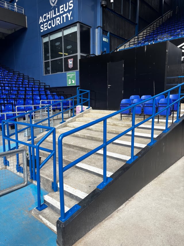 After: Pitchside Metalwork (Gates and Handrails)