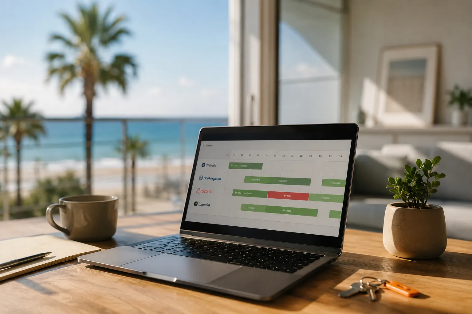 Reservas directas para un apartamento turístico en Burriana mediante una web propia y sincronización con Booking y Airbnb