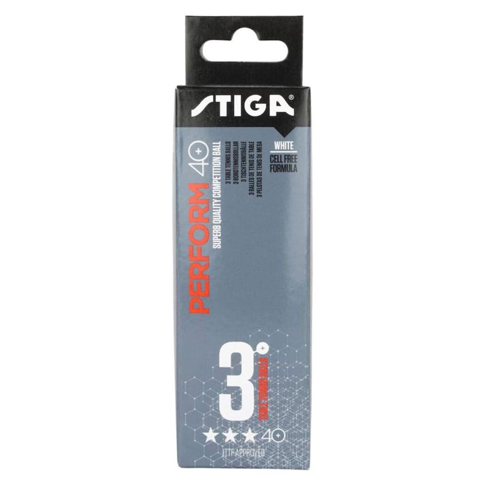 Stiga Perform 3 Star 40+Pack of 3 Table Tennis Balls - Image 3