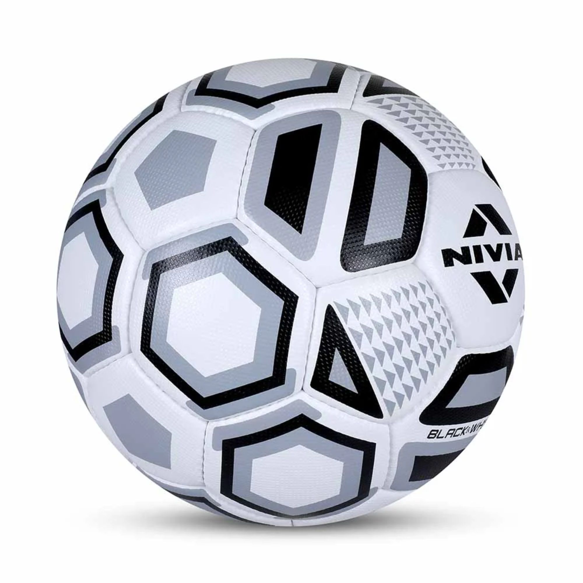 Nivia Black & White S-5 Football - Image 3