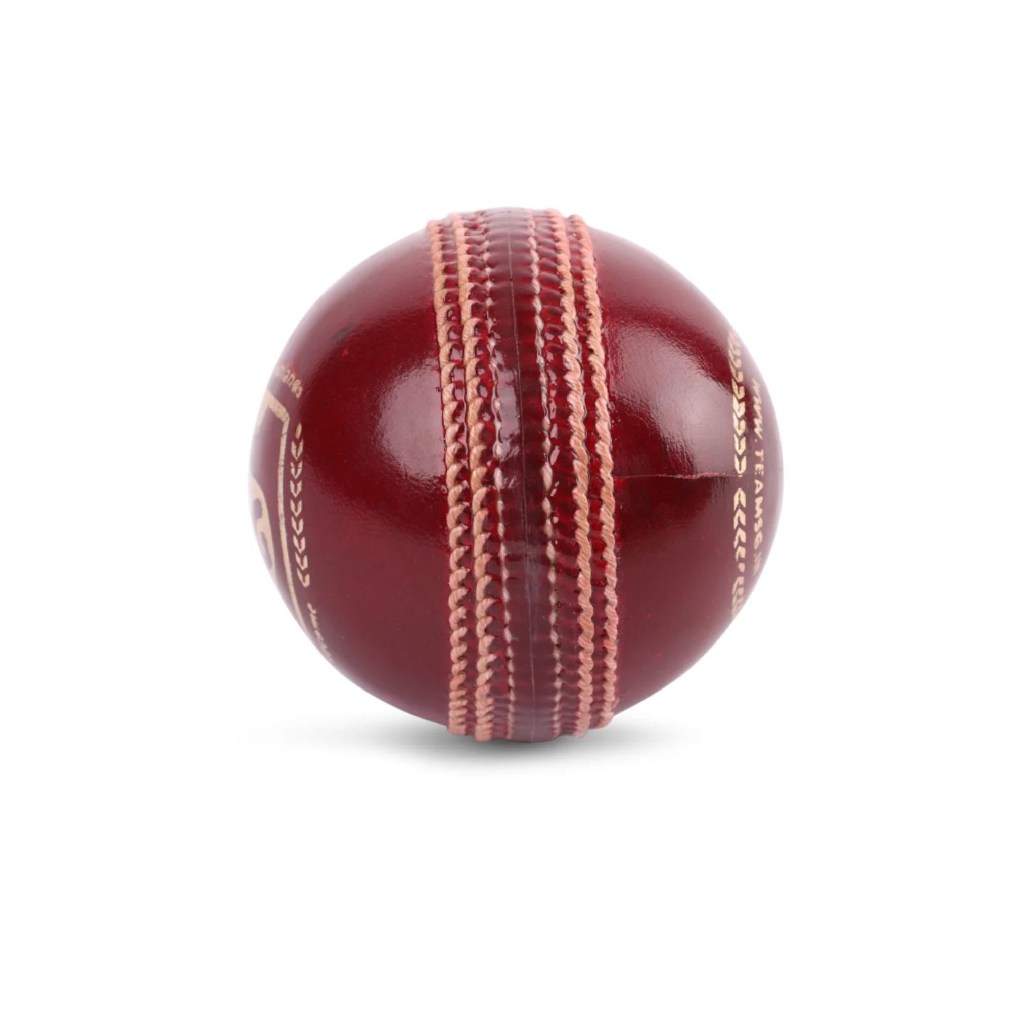 SG Test Red Cricket Leather Ball - Image 3