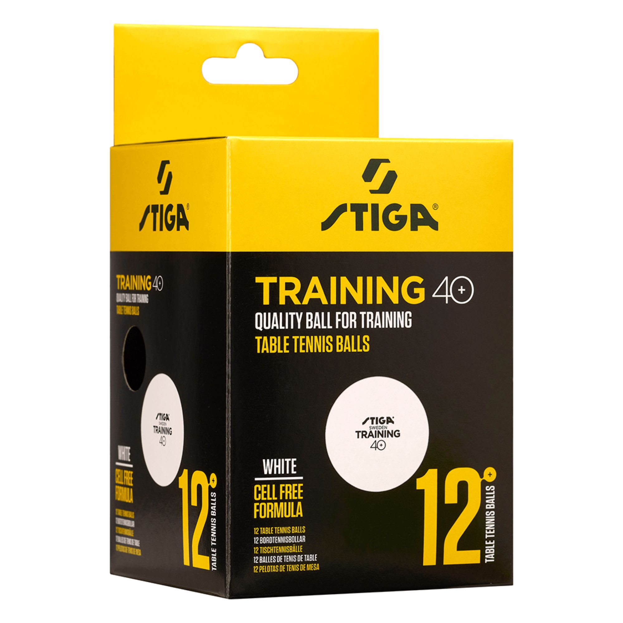 Stiga Ball Training 40+ 12-Pack Table Tennis Ball