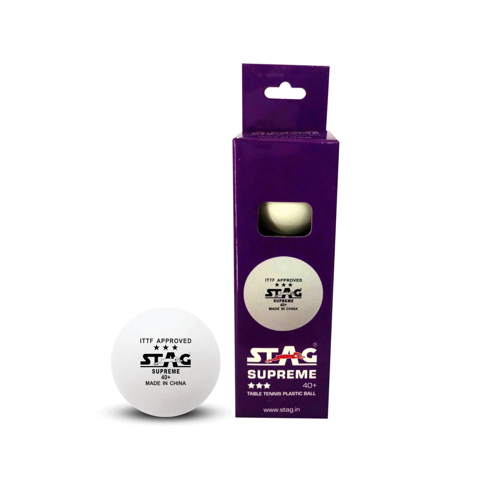 Stag 3 Star Supreme Pack Of 3 Table Tennis Ball