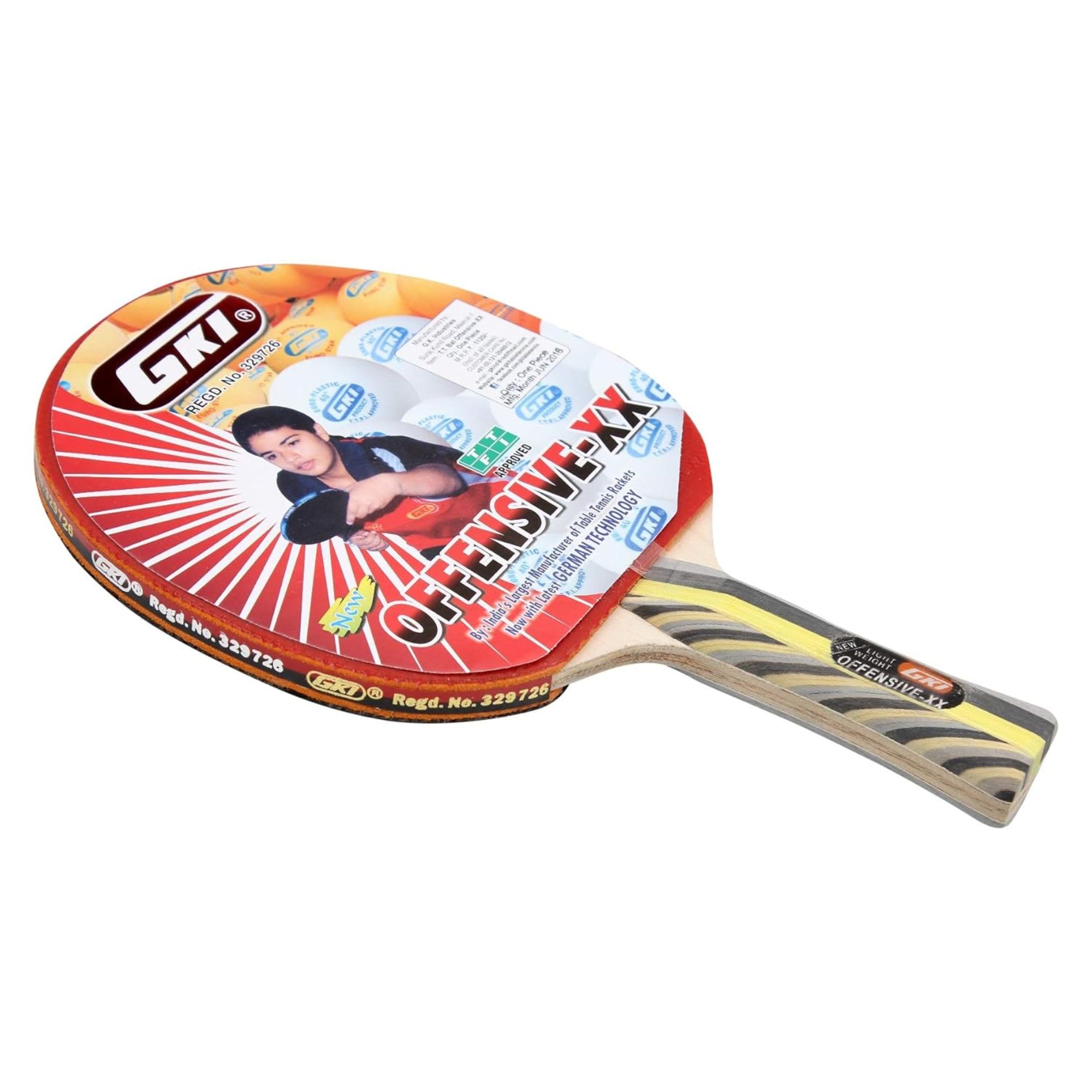 GKI Offensive XX Table Tennis Racket - Image 3