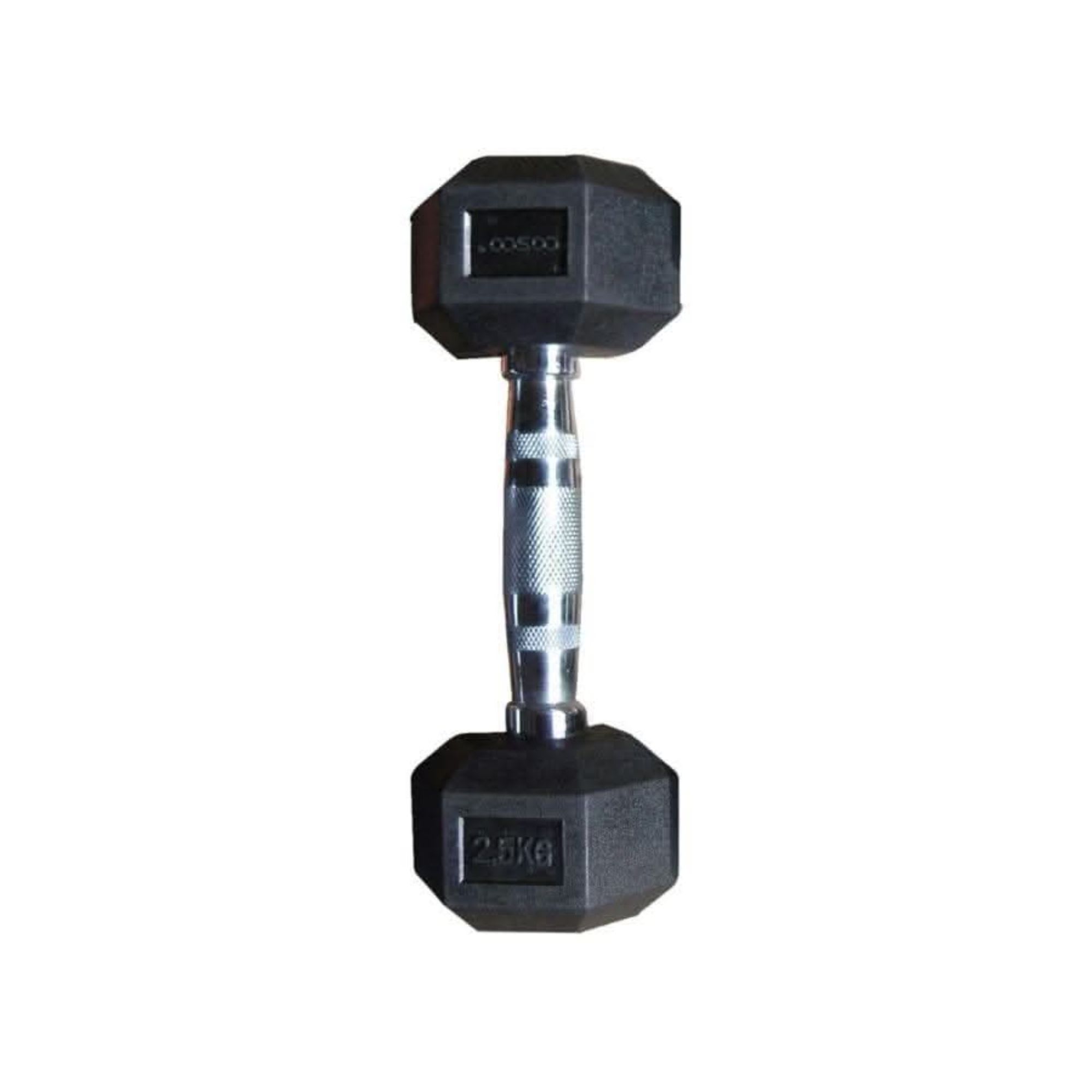 Cosco 1 Pair 2.5Kg Hexa Rubber Coated Dumbbells