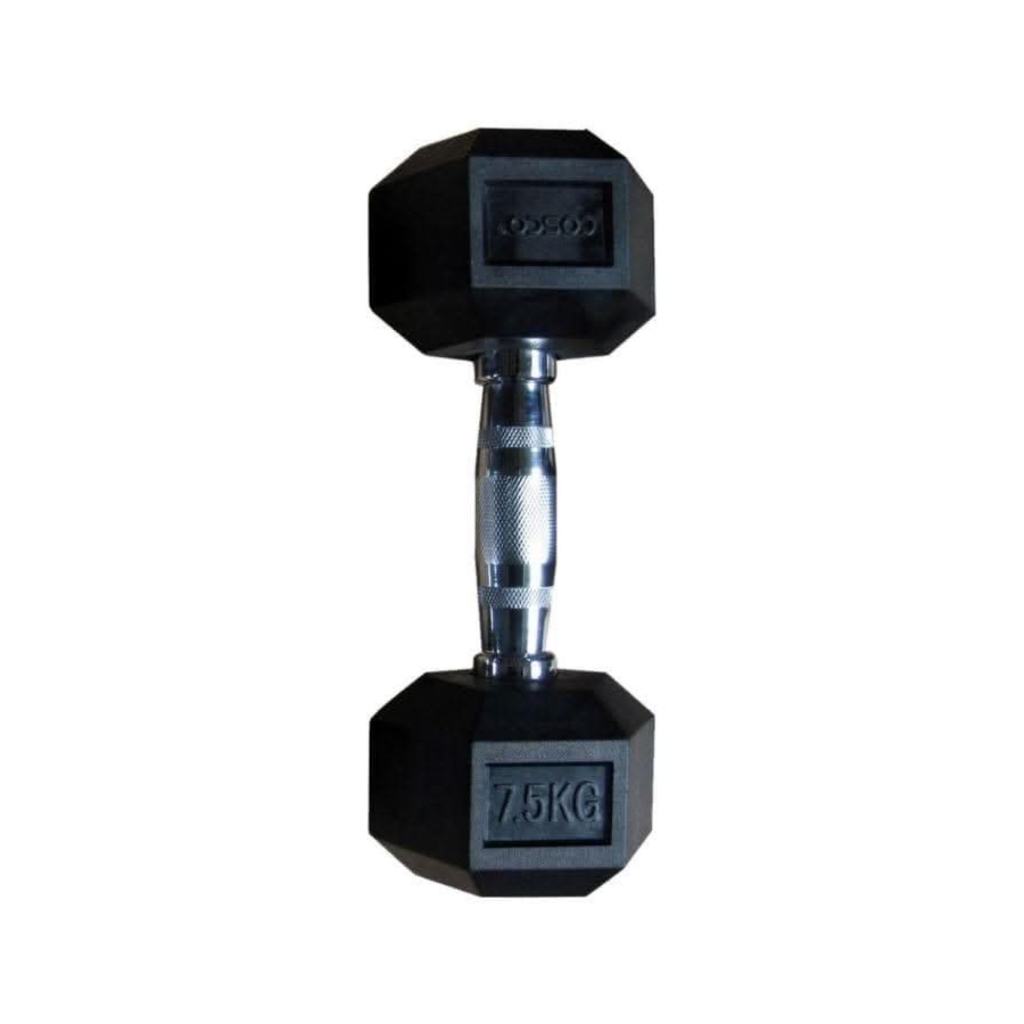 Cosco 1 Pair 7.5Kg Hexa Rubber Coated Dumbbells