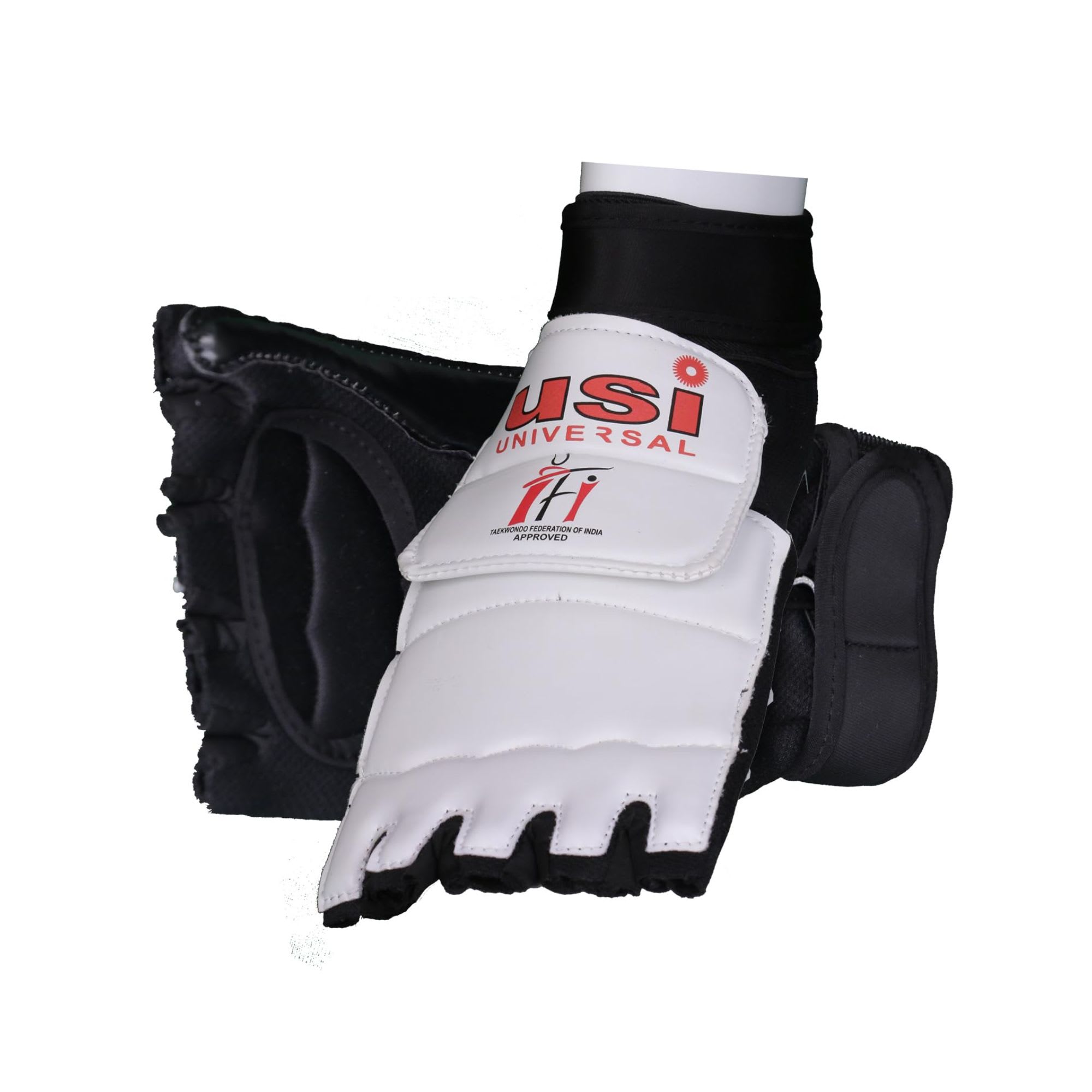 USI 770FP (White/Black) Taekwondo Foot Protector