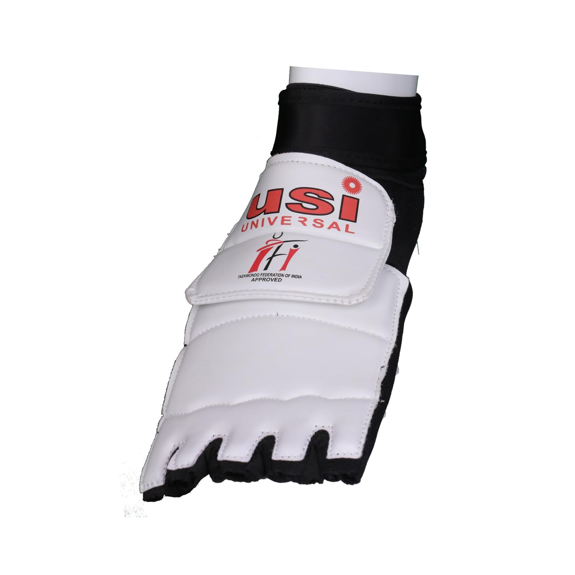 USI 770FP (White/Black) Taekwondo Foot Protector - Image 3