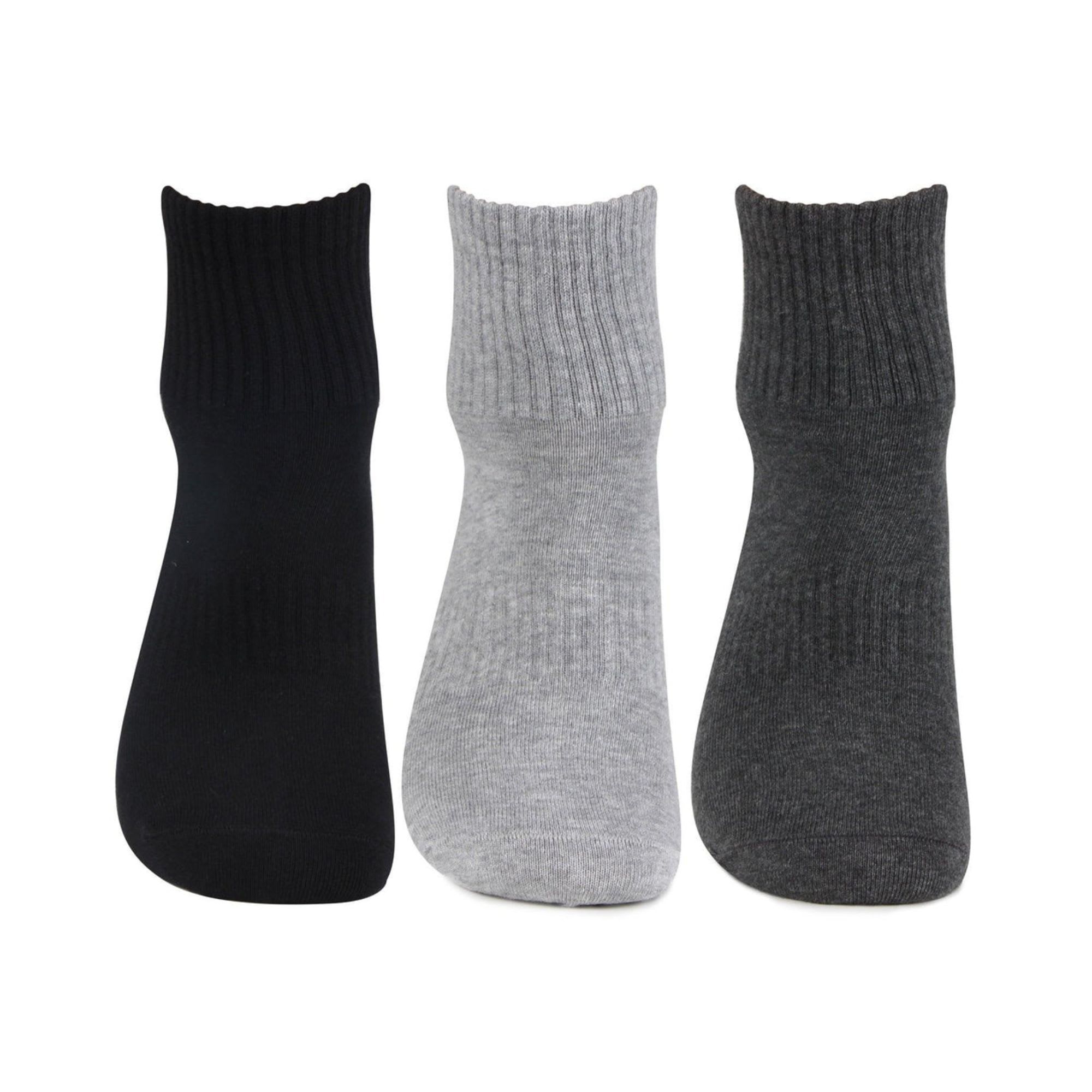 Bonjour Pack Of 3 Men's Cotton Ankle Sports Socks - Image 3