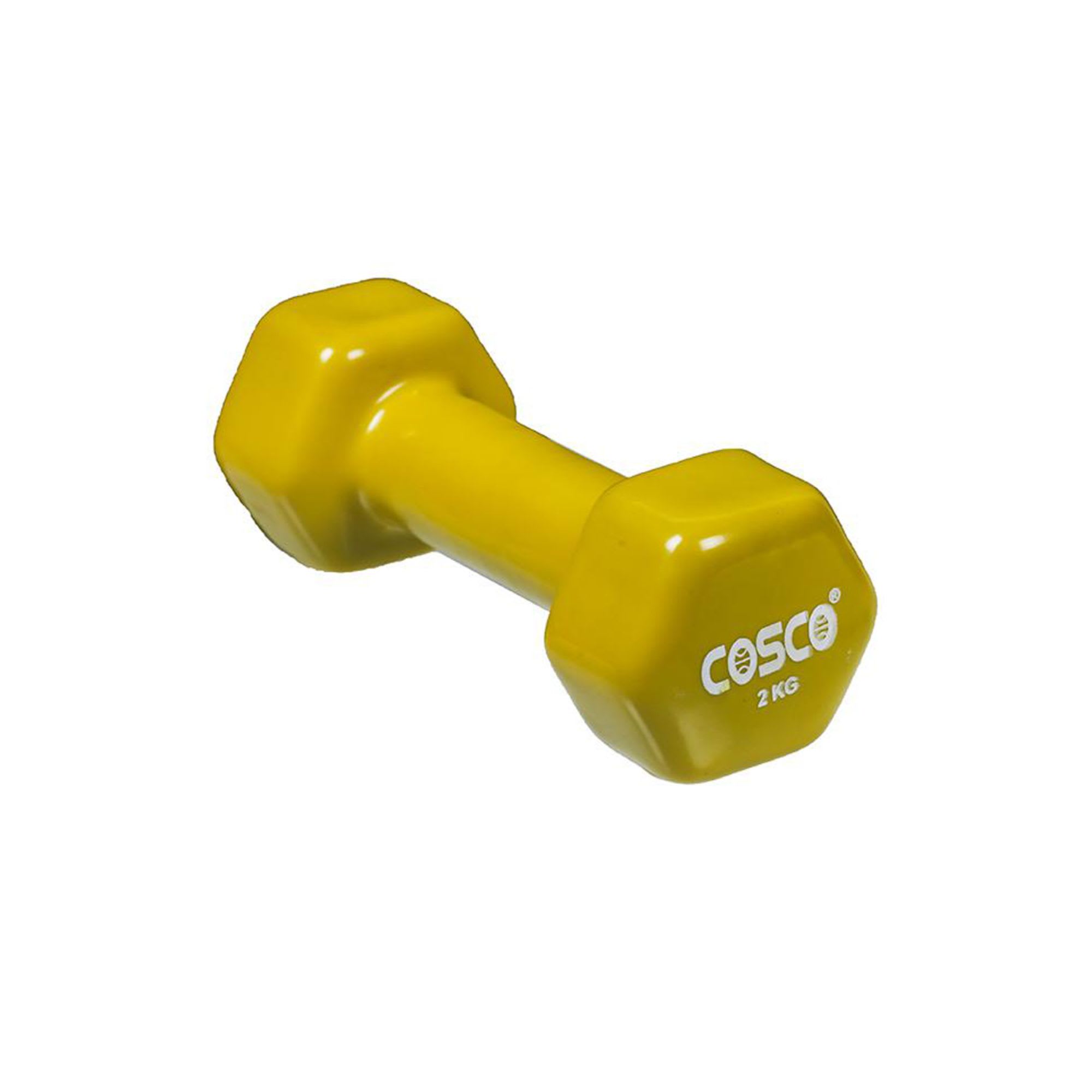 Cosco 1 Pair 2Kg Blister Free Grip Vinyl Dumbbells