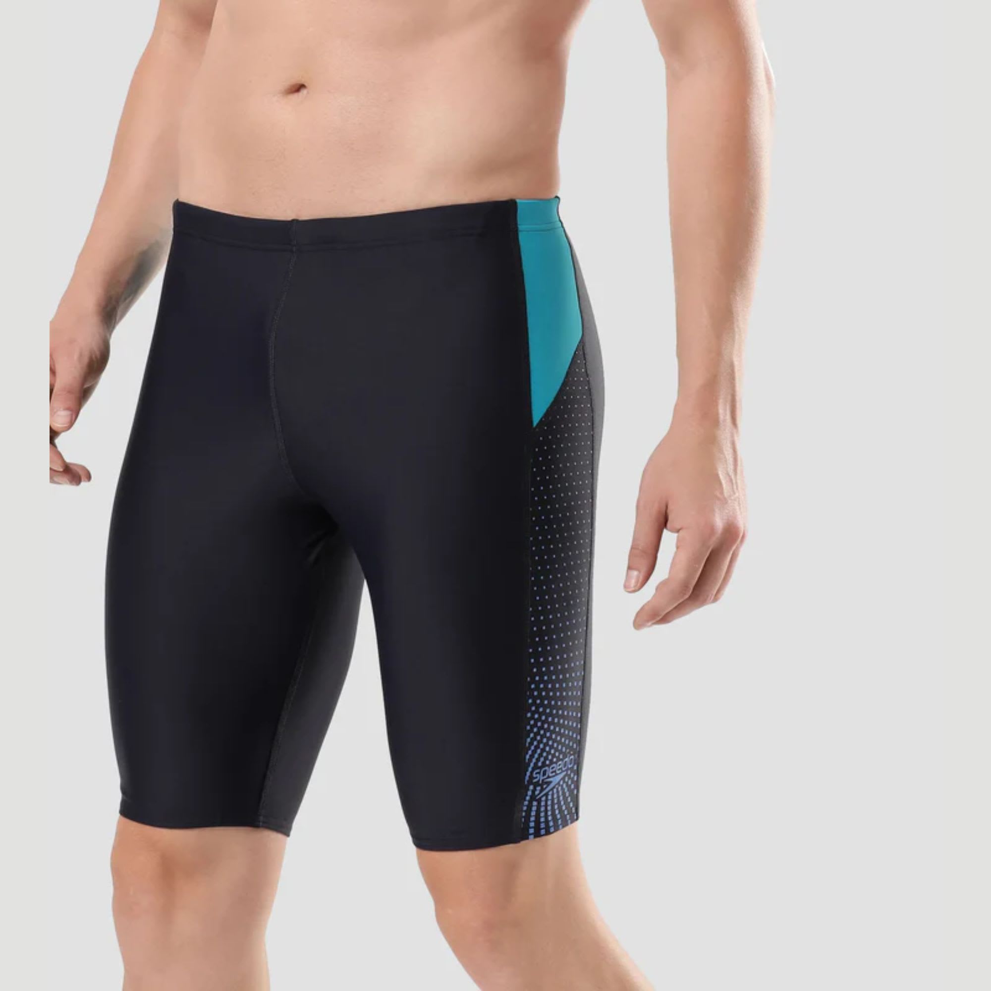Speedo Men's Endurance 10 True Navy & Aquarium Dive Jammer