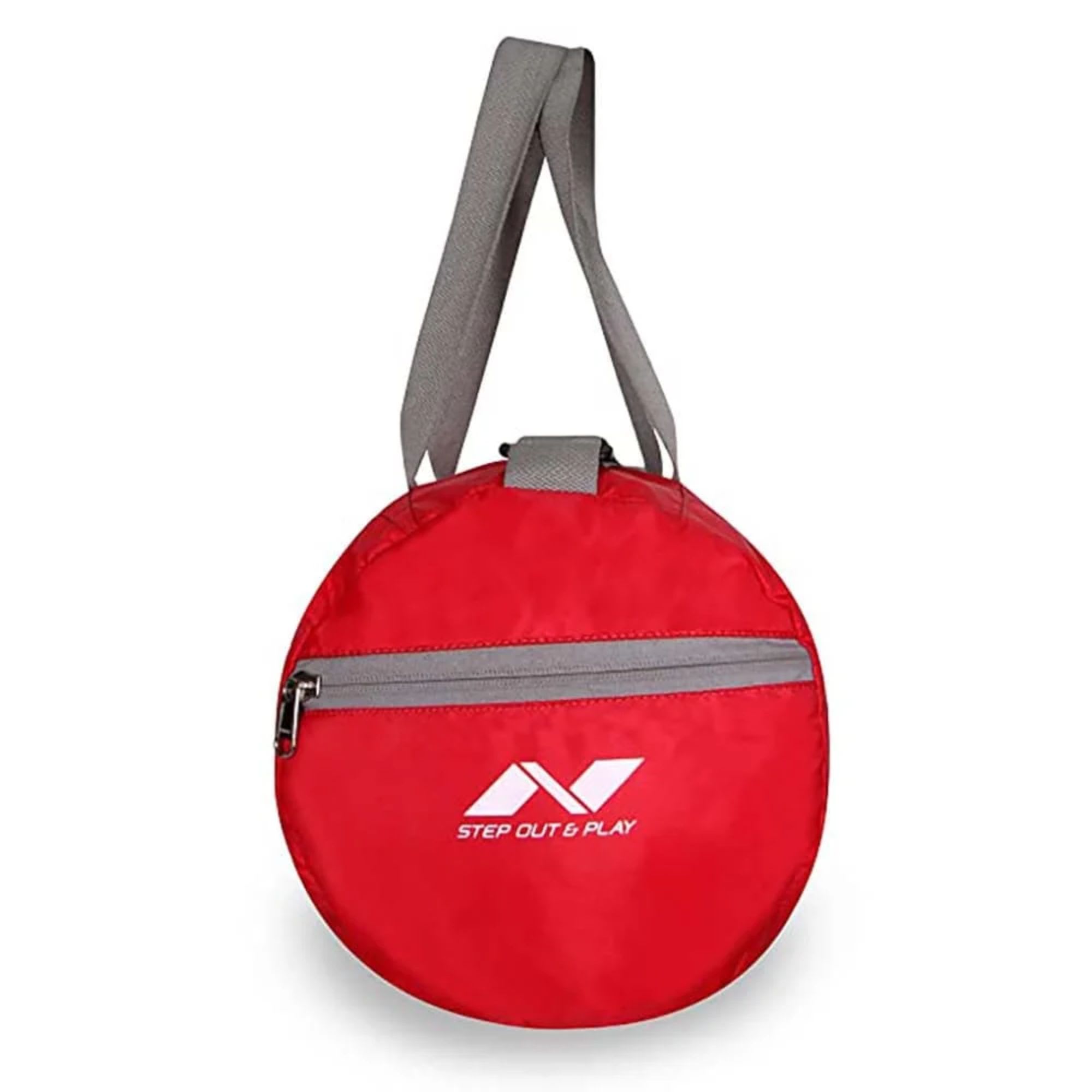 Nivia Deflate-01 Round Red Gym Bag - Image 3