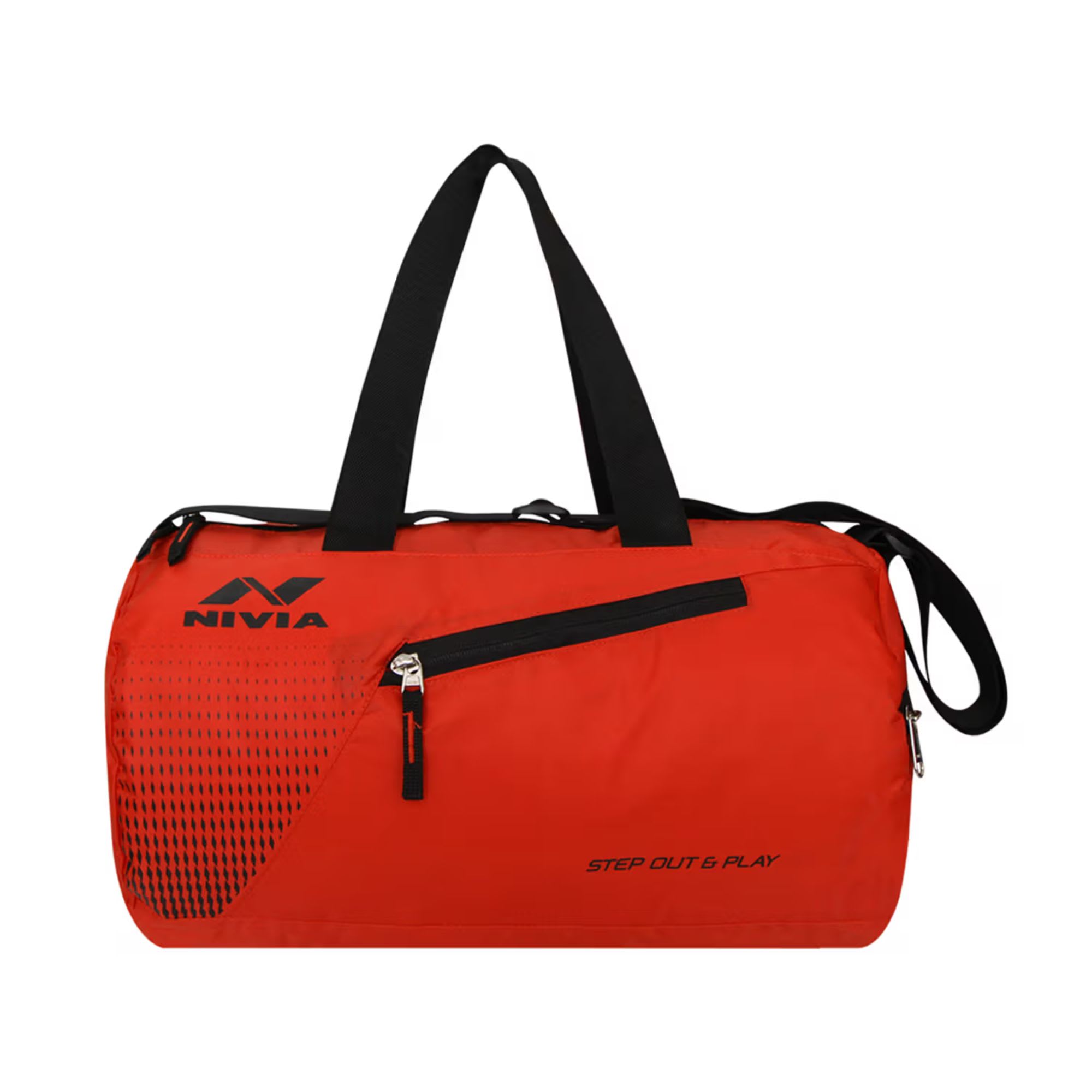 Nivia Deflate-01 Round Red & Black Gym Bag