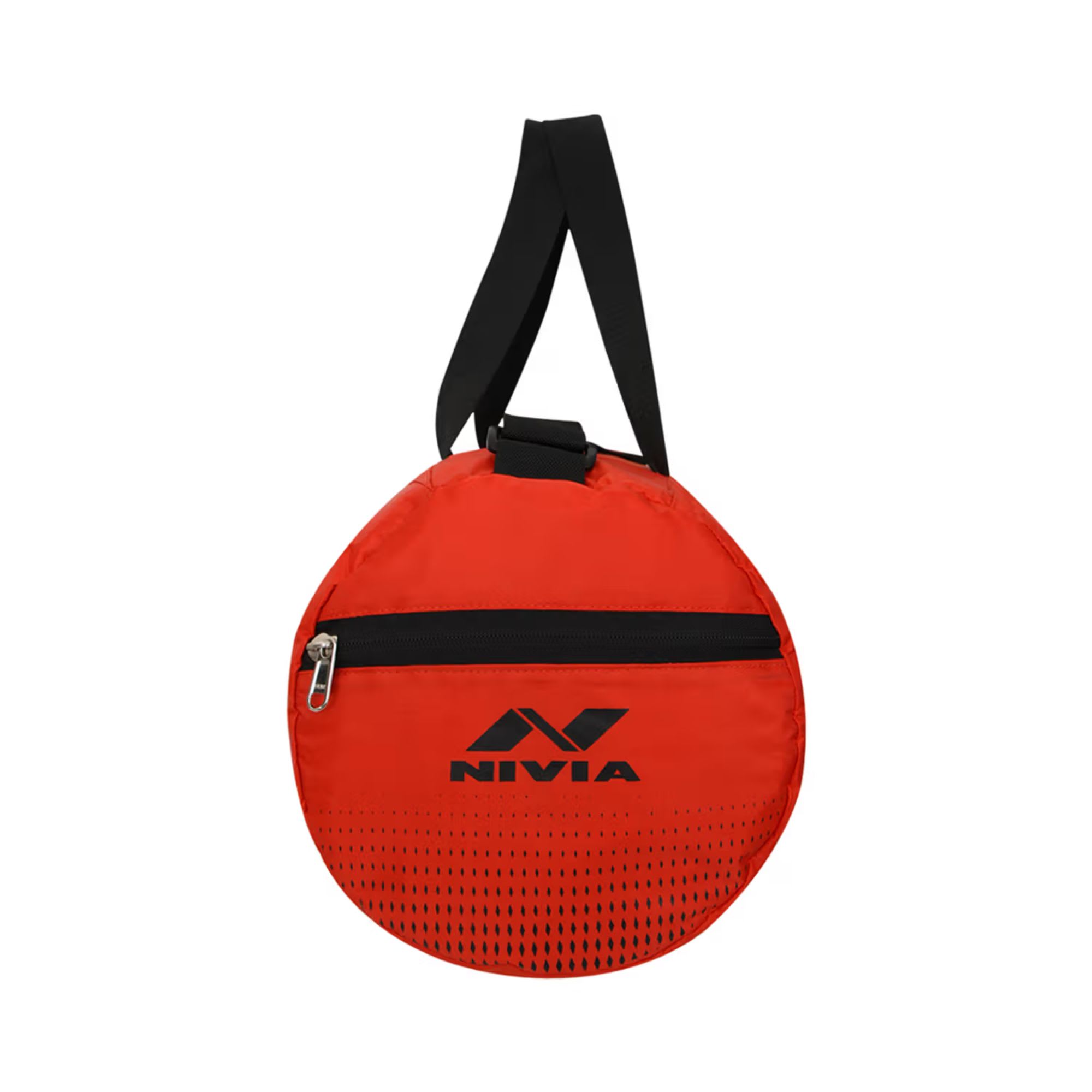 Nivia Deflate-01 Round Red & Black Gym Bag - Image 3