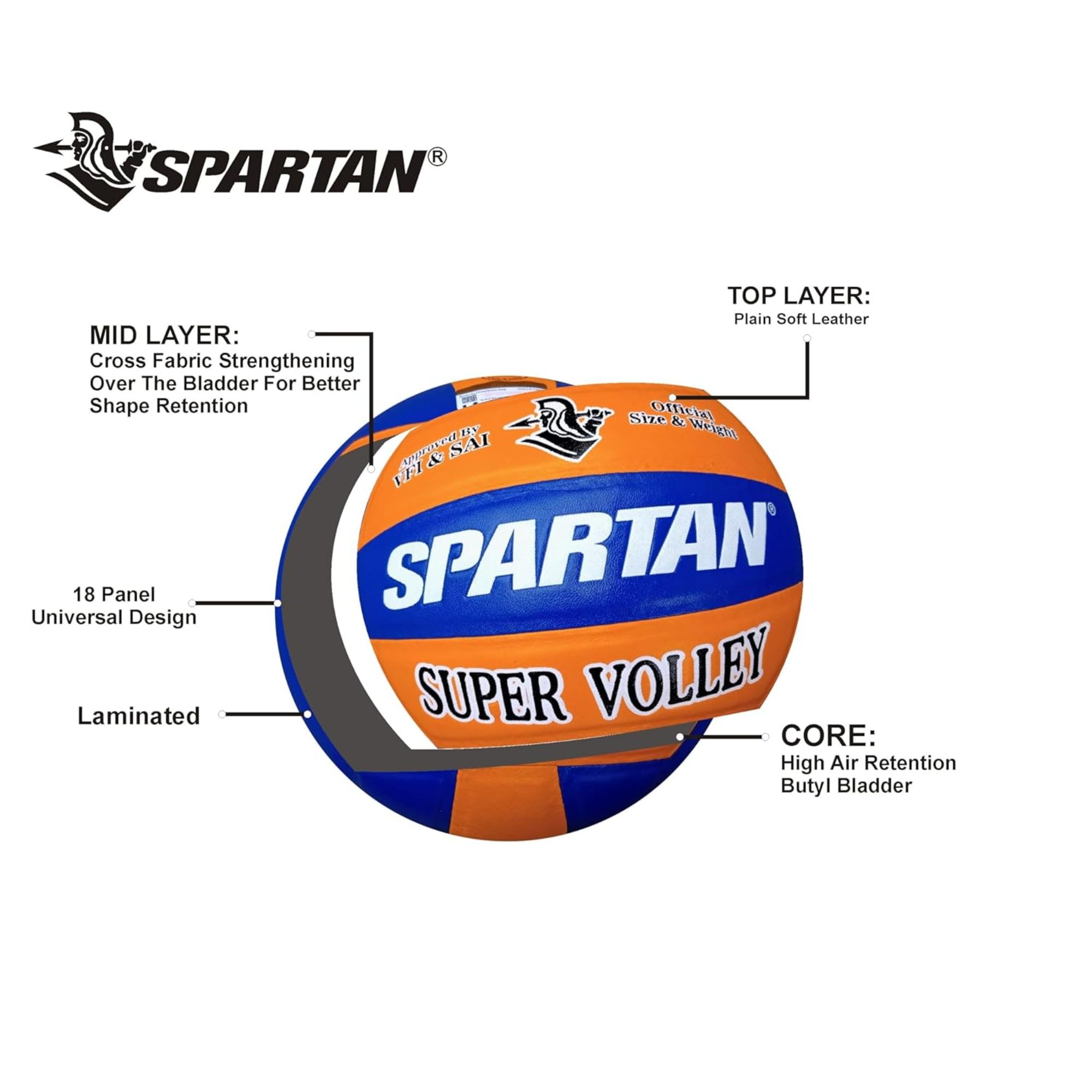 Spartan Super Volley Volleyball - Image 2
