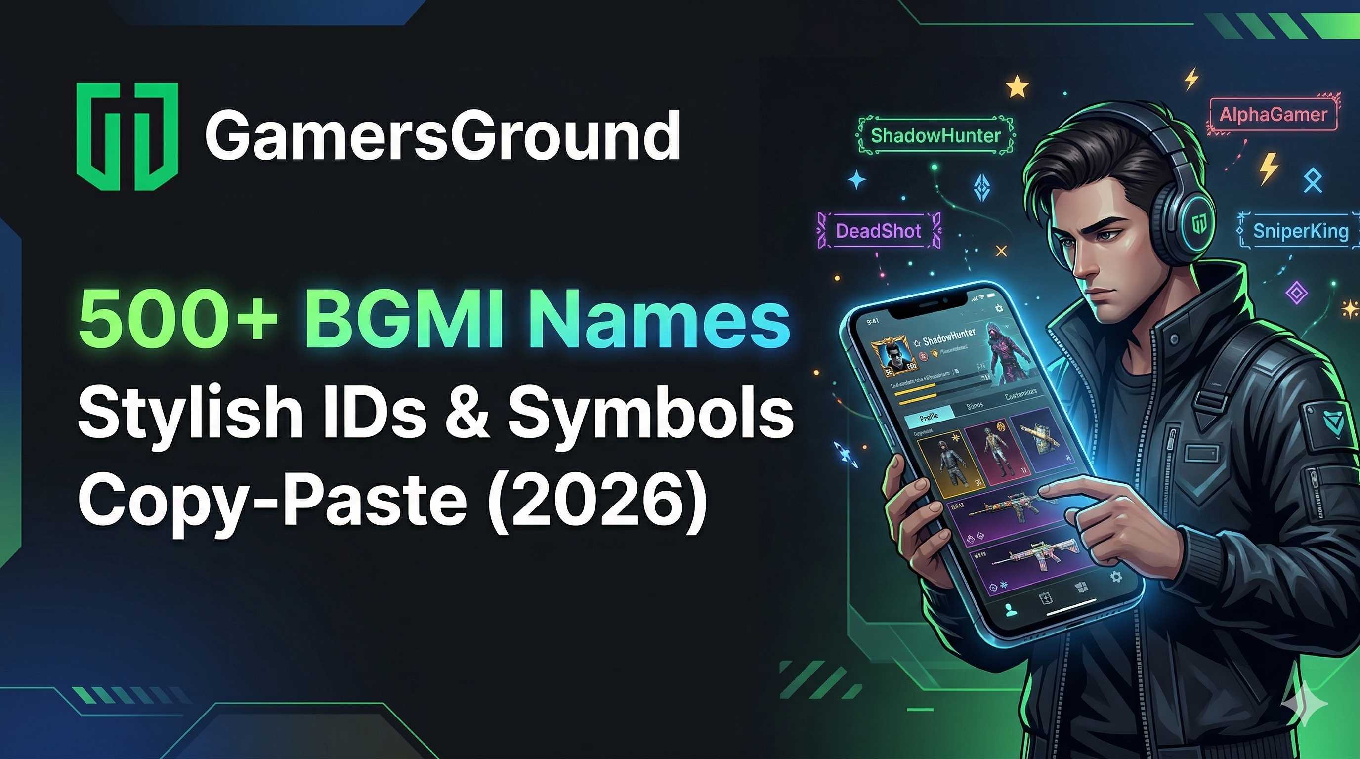 500+ Best BGMI Names, Stylish IDs & Symbols (Copy-Paste List 2026)