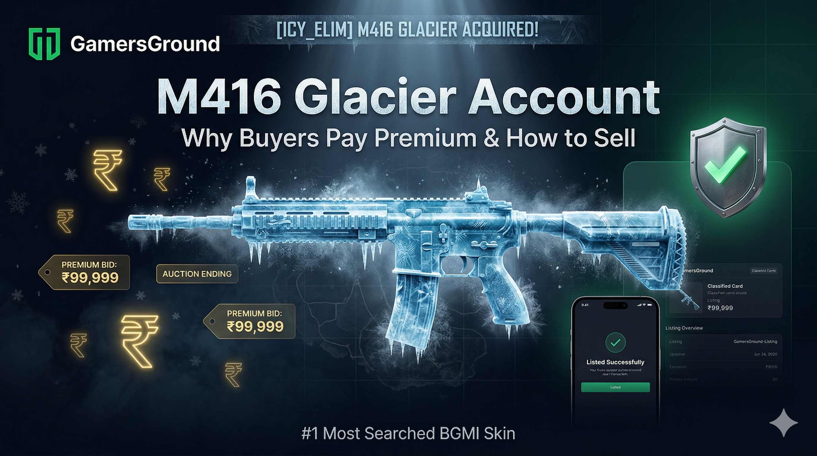 BGMI M416 Glacier Account: Why Buyers Pay Premium & How to Sell It (2025–2026)