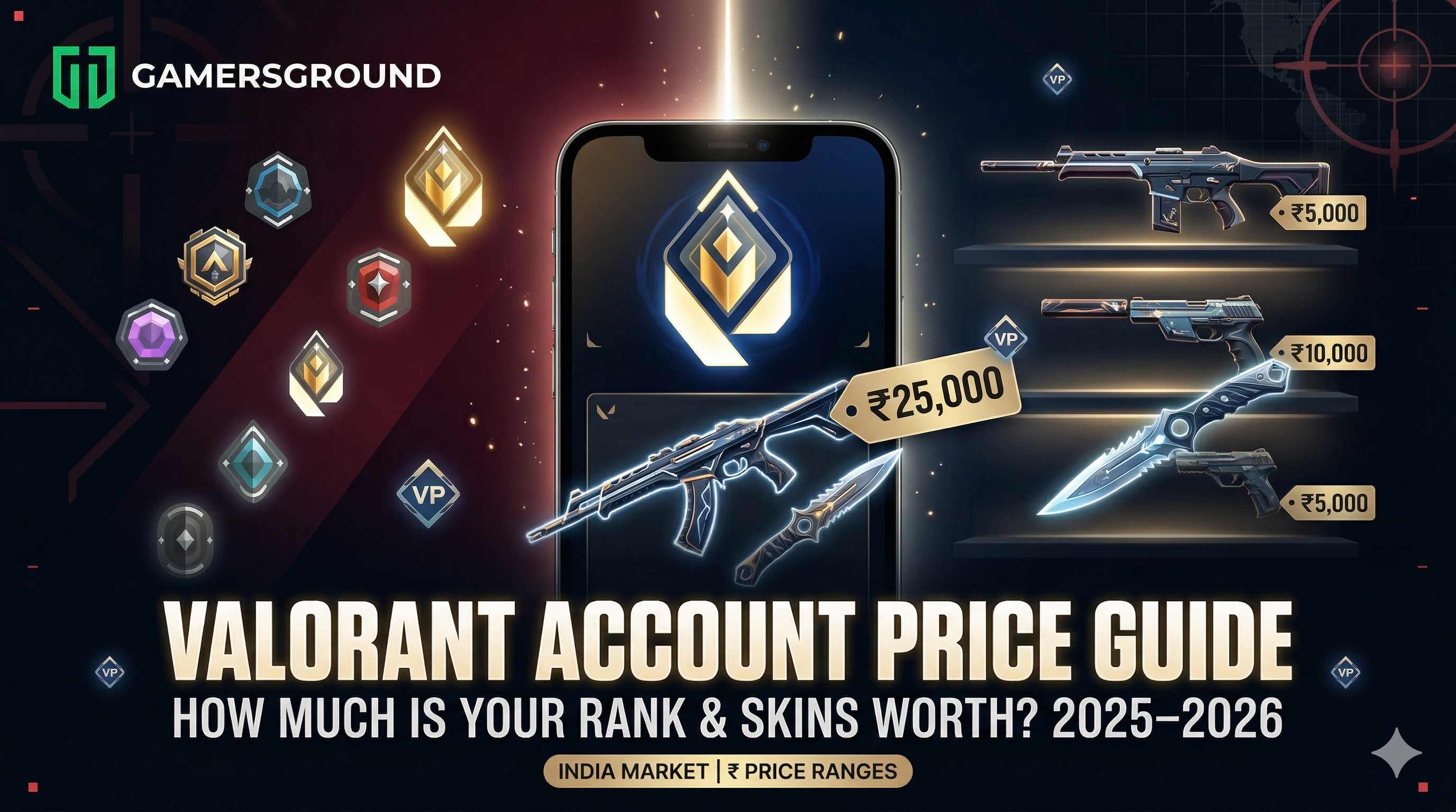 Valorant Account Price Guide 2025–2026: How Much Is Your Rank & Skins Worth?