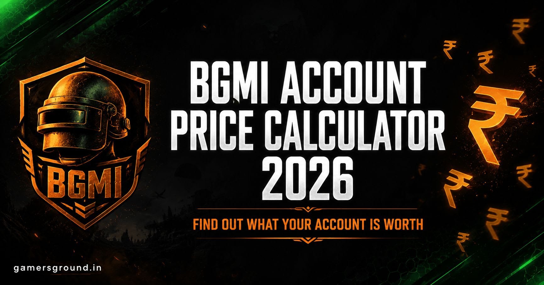 BGMI Account Price Calculator 2026 - Check Your Account Value by Level, Skins and Rank