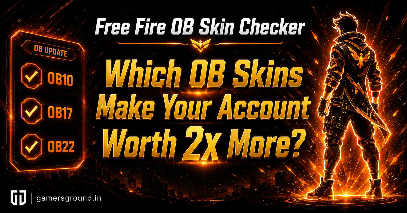 Free Fire OB Skin Checker: Which OB Skins Make Your Account Worth 2x More?