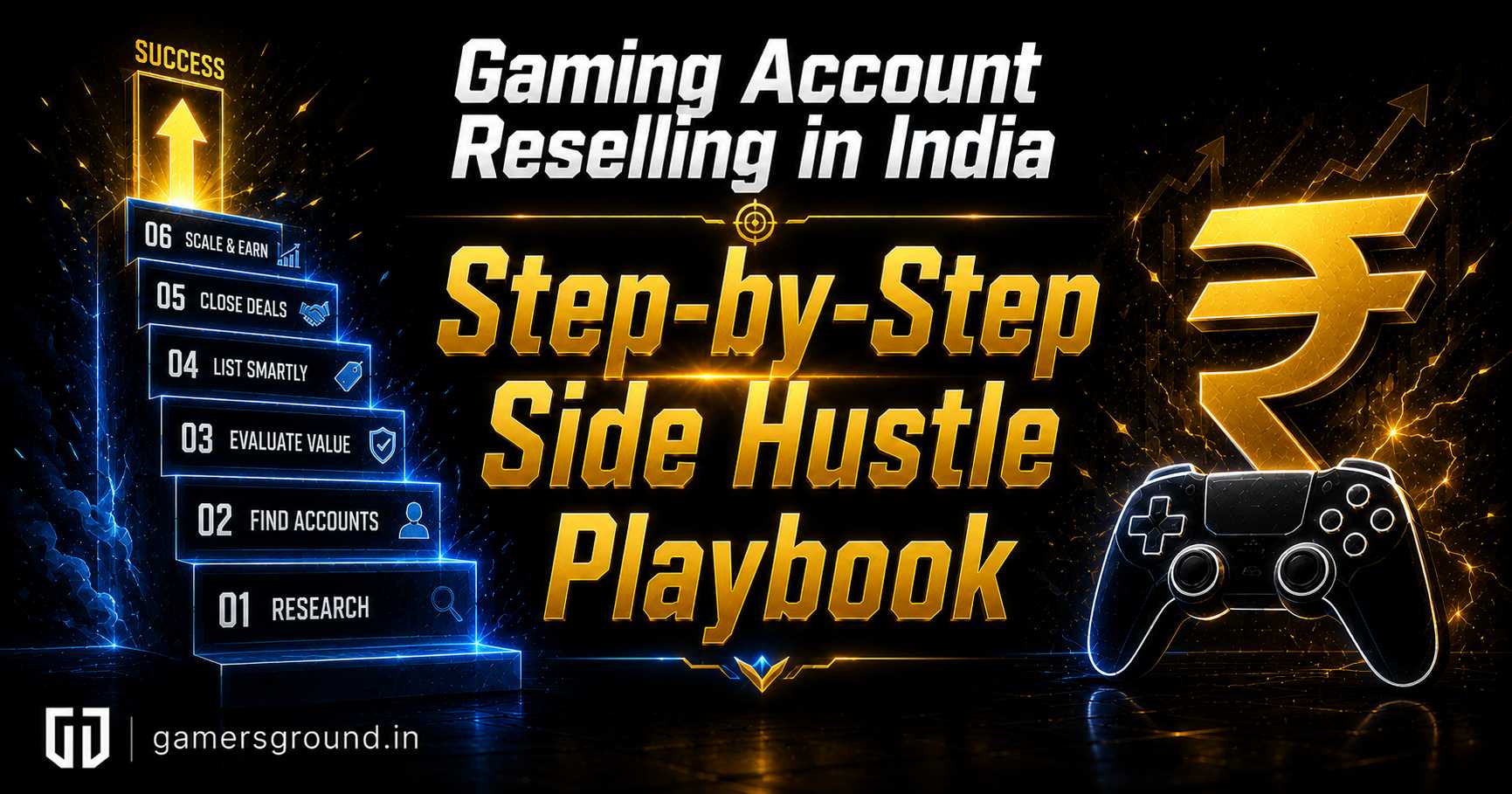 How to Build a Gaming Account Reselling Side Hustle in India: A Step-by-Step Playbook