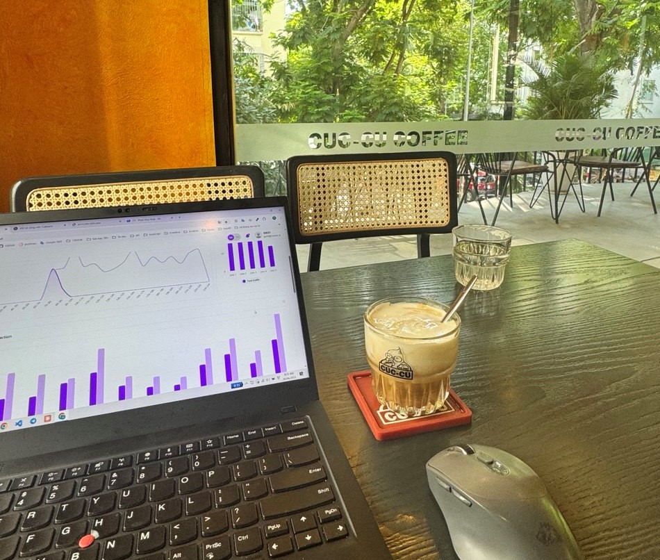 Coffee and laptop