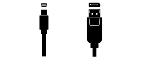 Monitor-Anschlüsse im Vergleich: DisplayPort, HDMI, DVI, VGA DisplayPort-Stecker