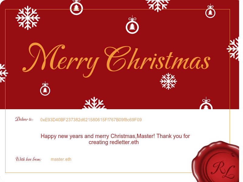 RedLetter Greeting Card