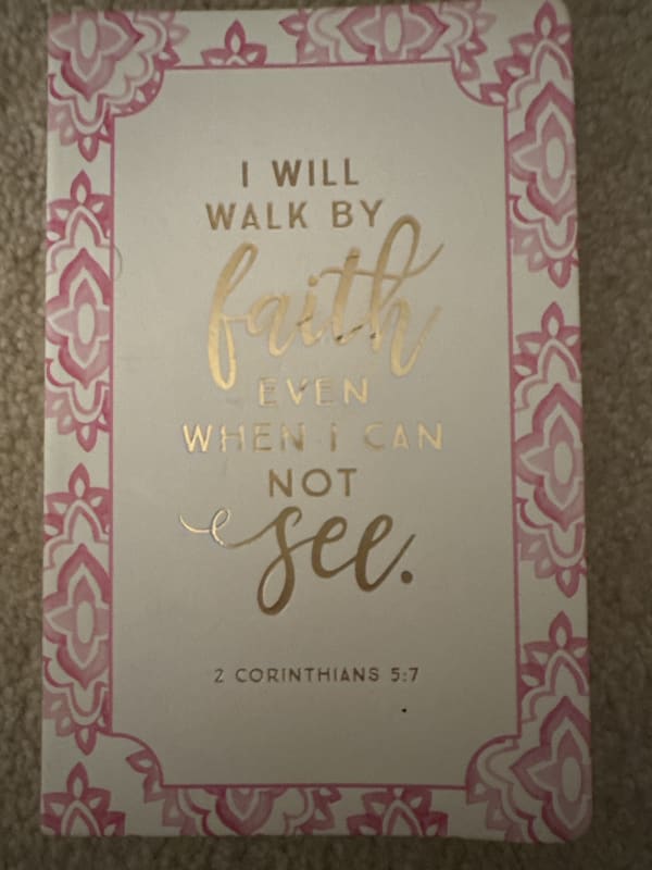 I Will Walk By Faith Even When I Cannot See It