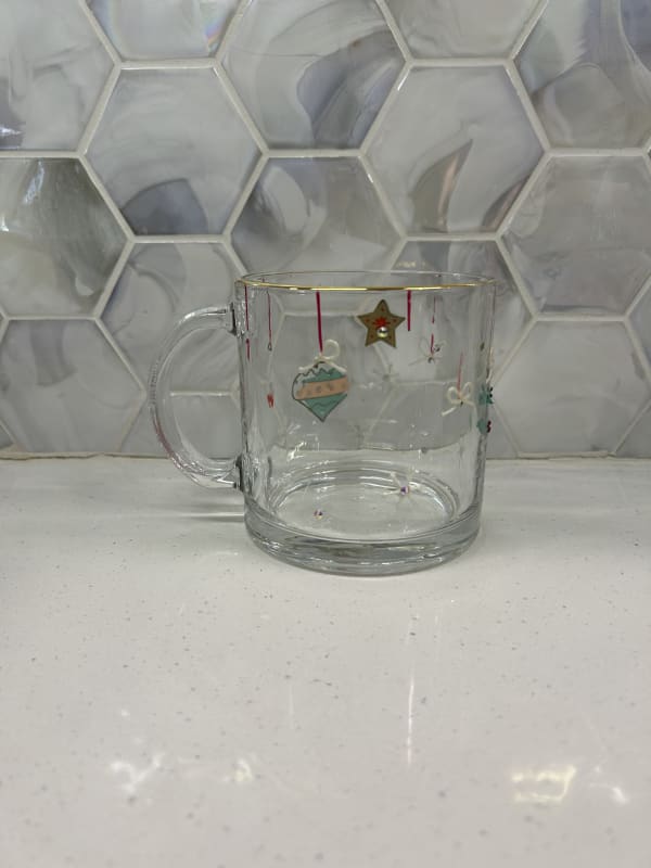 Clear ornament mug