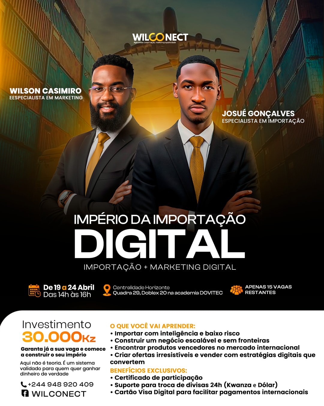 CURSO IMPORTAÇÃO - Flyer por Figr Studio