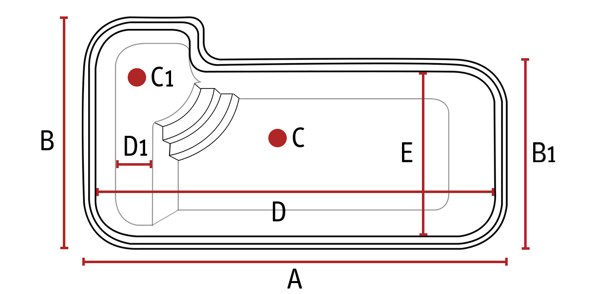 Diagrama de medidas Linha Praia