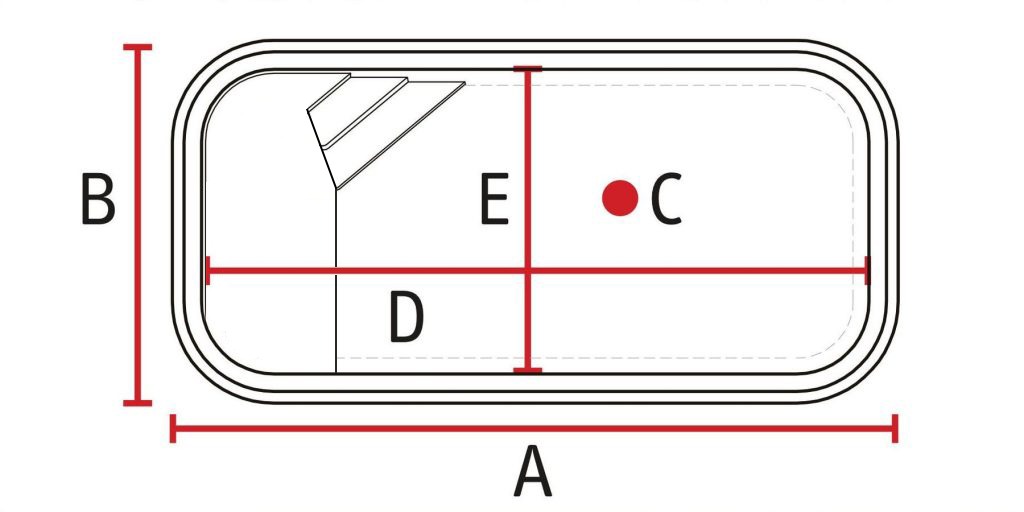 Diagrama de medidas - Linha Retangular