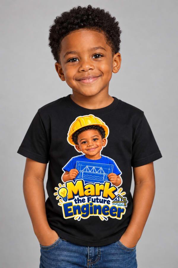 Child wearing an EVOL-N hero tee