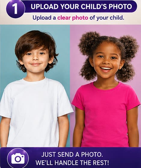 Step 1: upload your child's photo