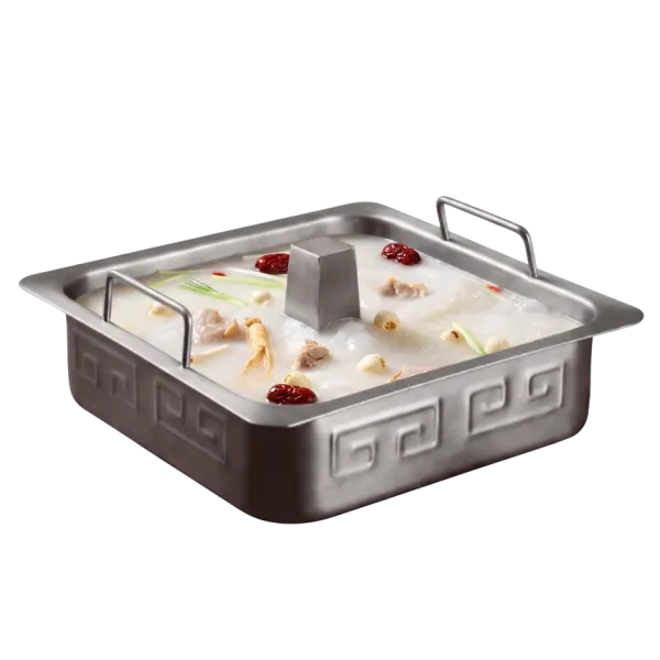 Lẩu Gà Nhân Sâm Hạt Sen – Nước lẩu thanh nhẹ, bổ dưỡng đậm vị