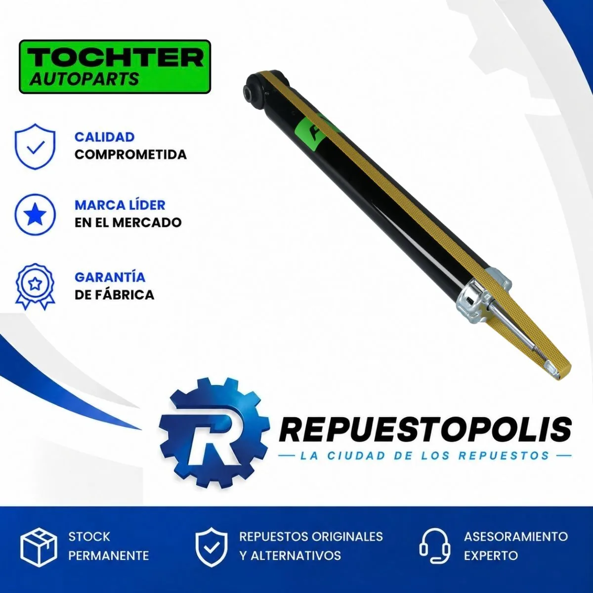 Amortiguador Trasero Chevrolet Onix y Prisma 14/24 - TOCHTER