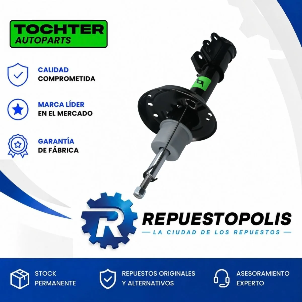 Amortiguador Delantero Derecho Fiat Fiorino 13/26 - TOCHTER