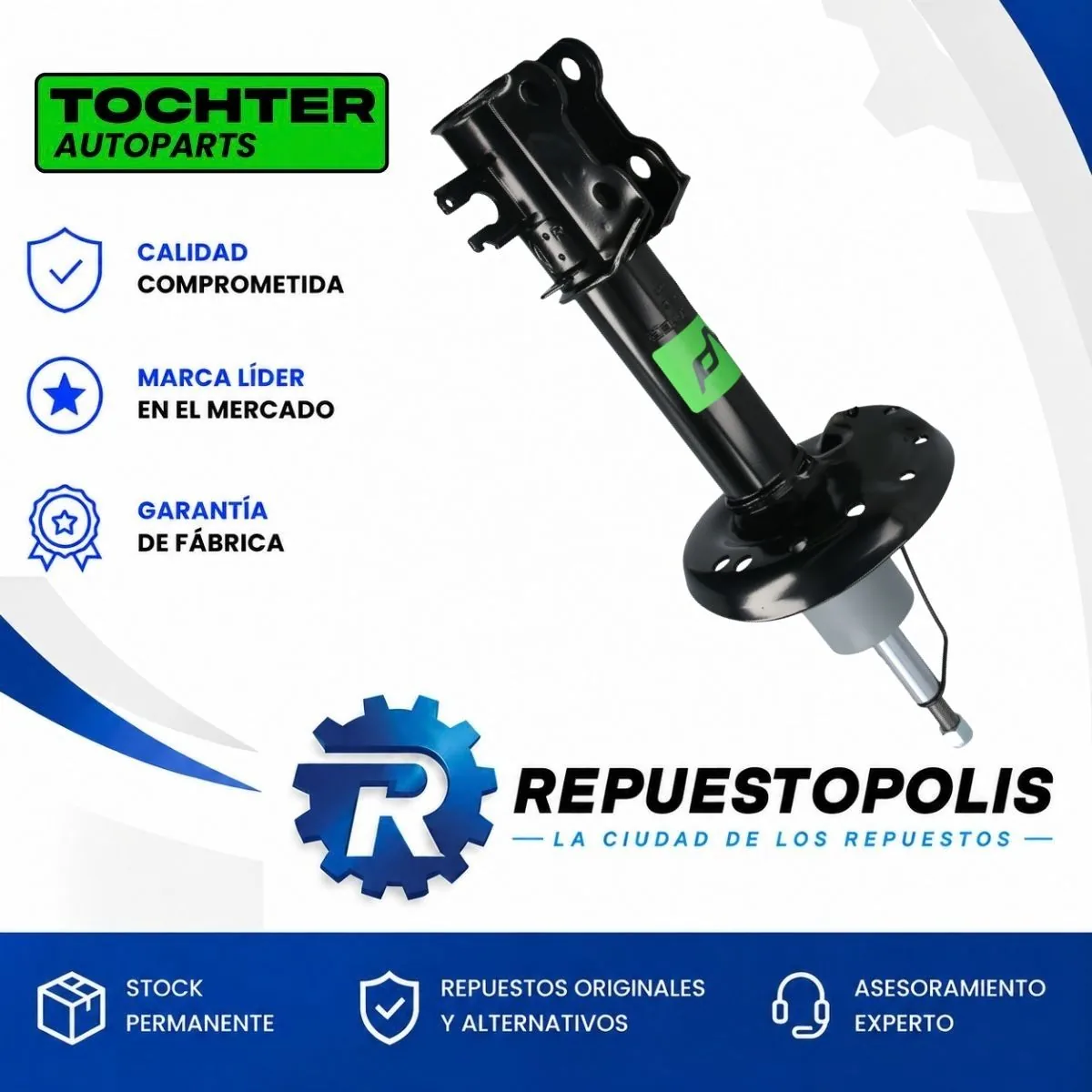 Amortiguador Delantero Izquierdo para Fiat Fiorino - TOCHTER