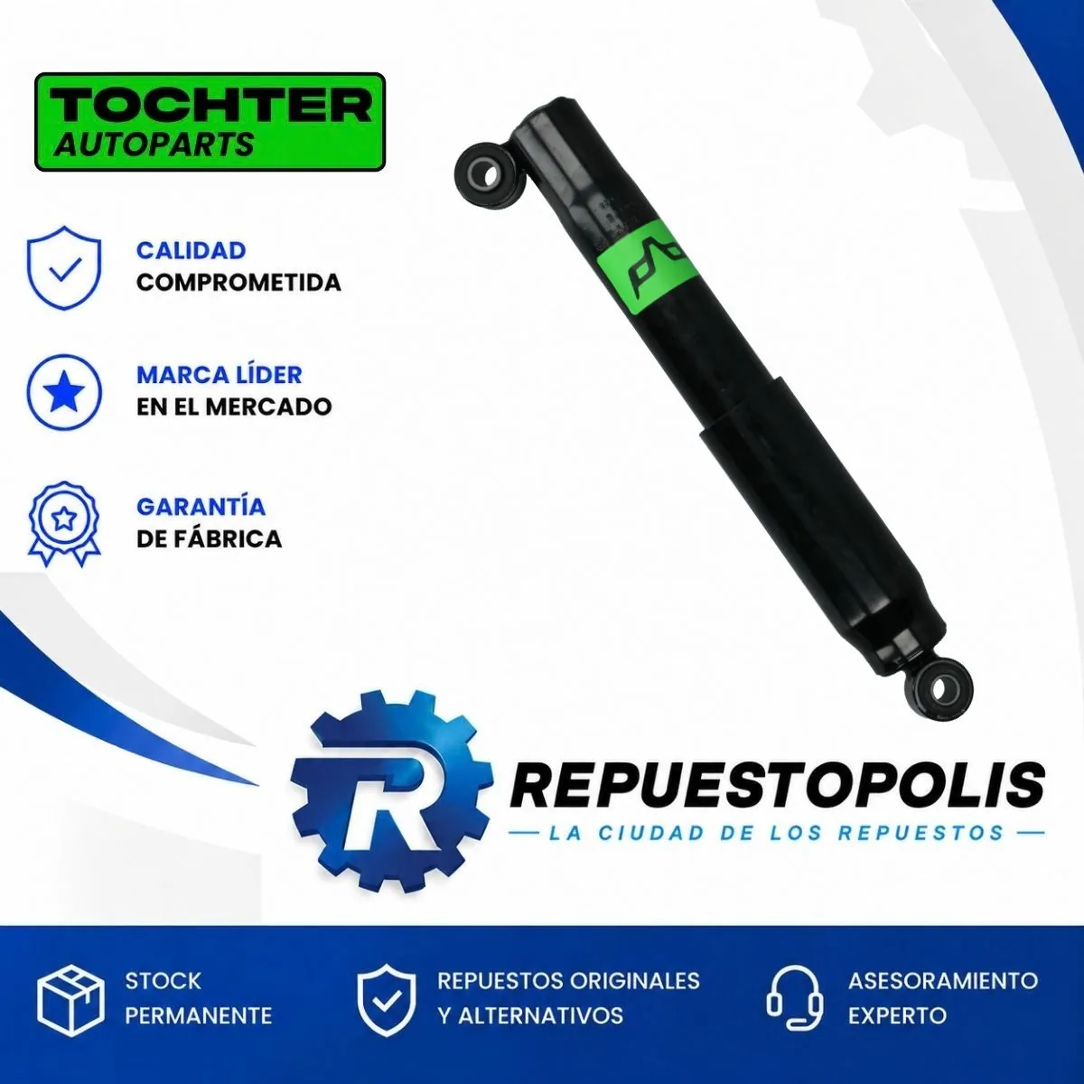 Amortiguador Trasero Fiat Fiorino y Strada 97/12 - TOCHTER