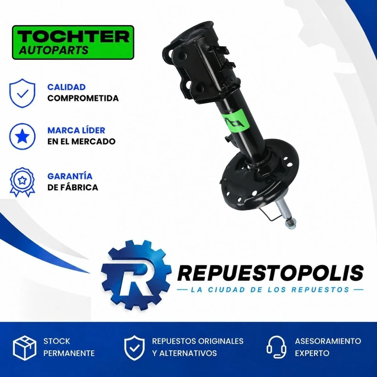 Amortiguador Delantero Izquierdo Fiat Fiorino Evo - TOCHTER
