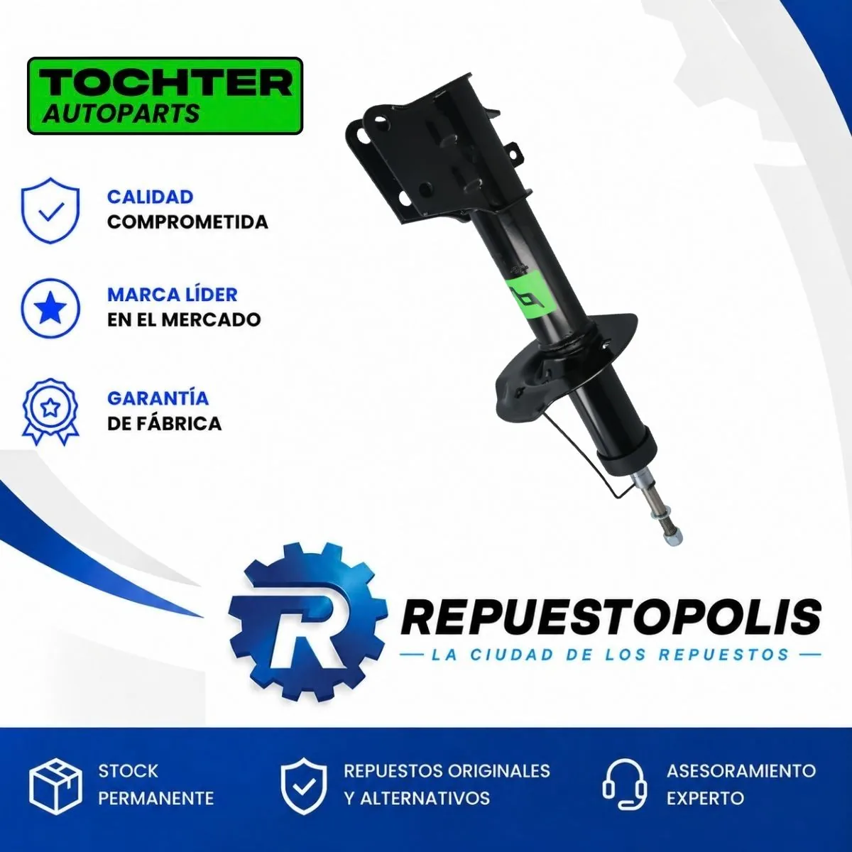 Amortiguador Delantero Fiat Palio, Siena y Strada - TOCHTER