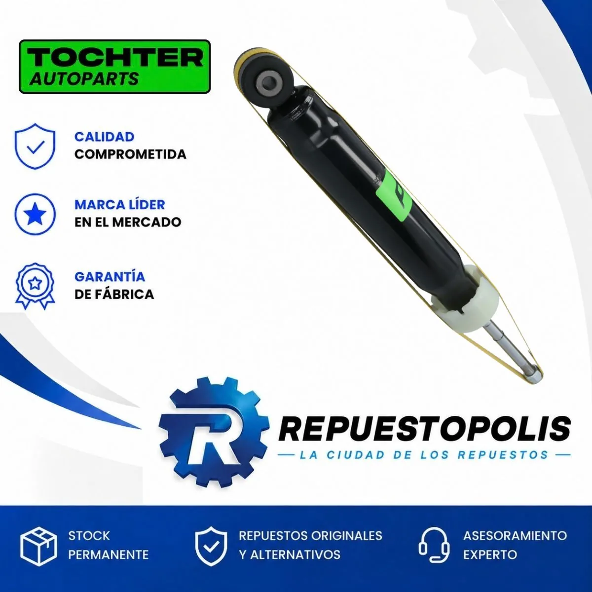 Amortiguador Trasero para Fiat Palio y Siena 96/18 - TOCHTER
